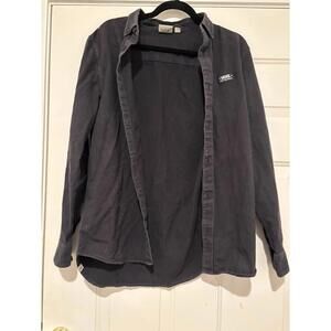 Men's blue VANS button down corduroy shirt sz M #878